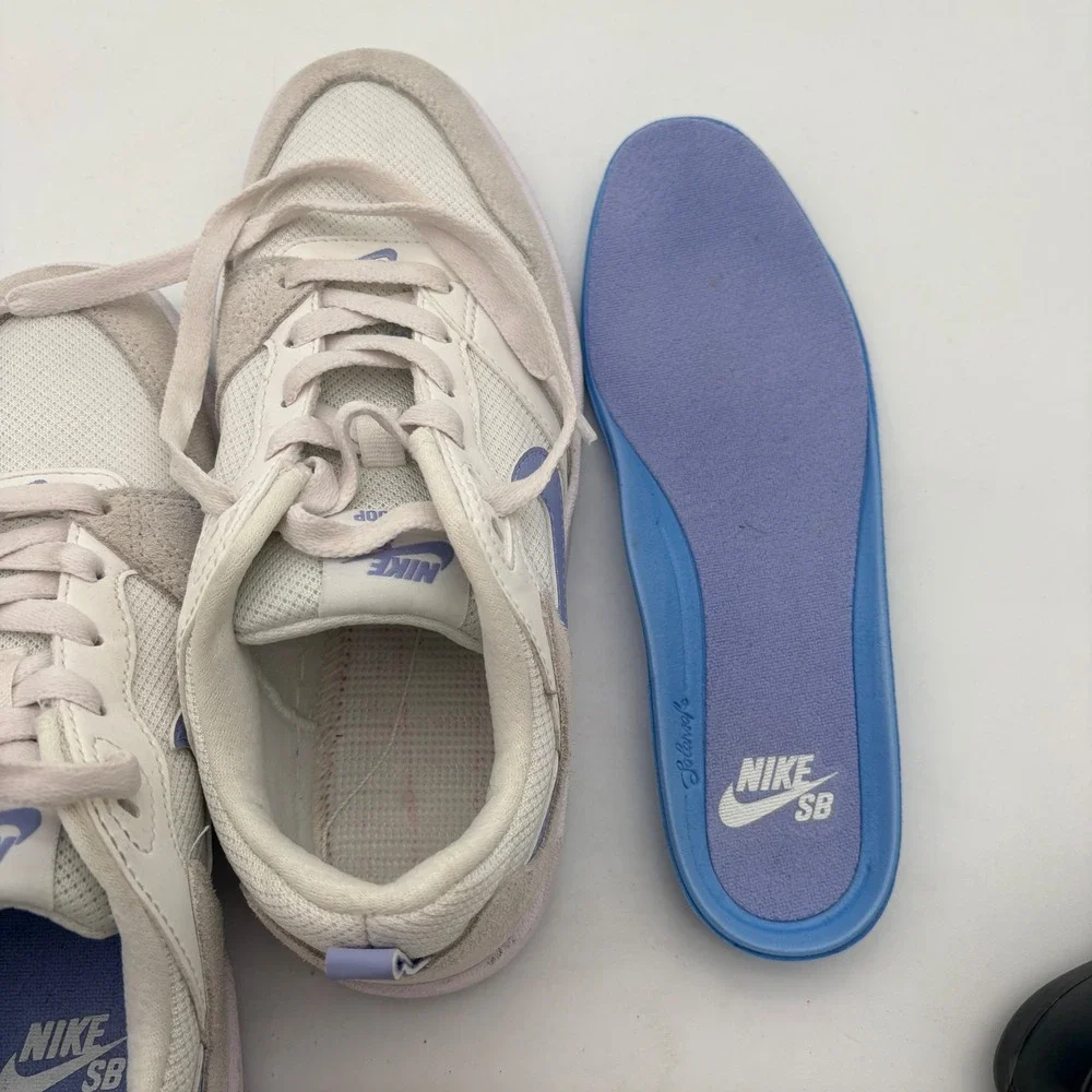Nike‎ SB Alleyoop Womens Skate Shoes White Purple CQ0369-102 Size 6